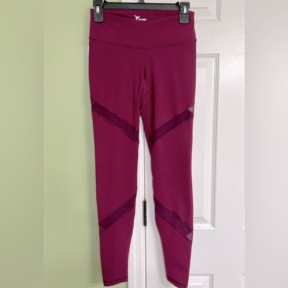 Old Navy Burgundy Leggings